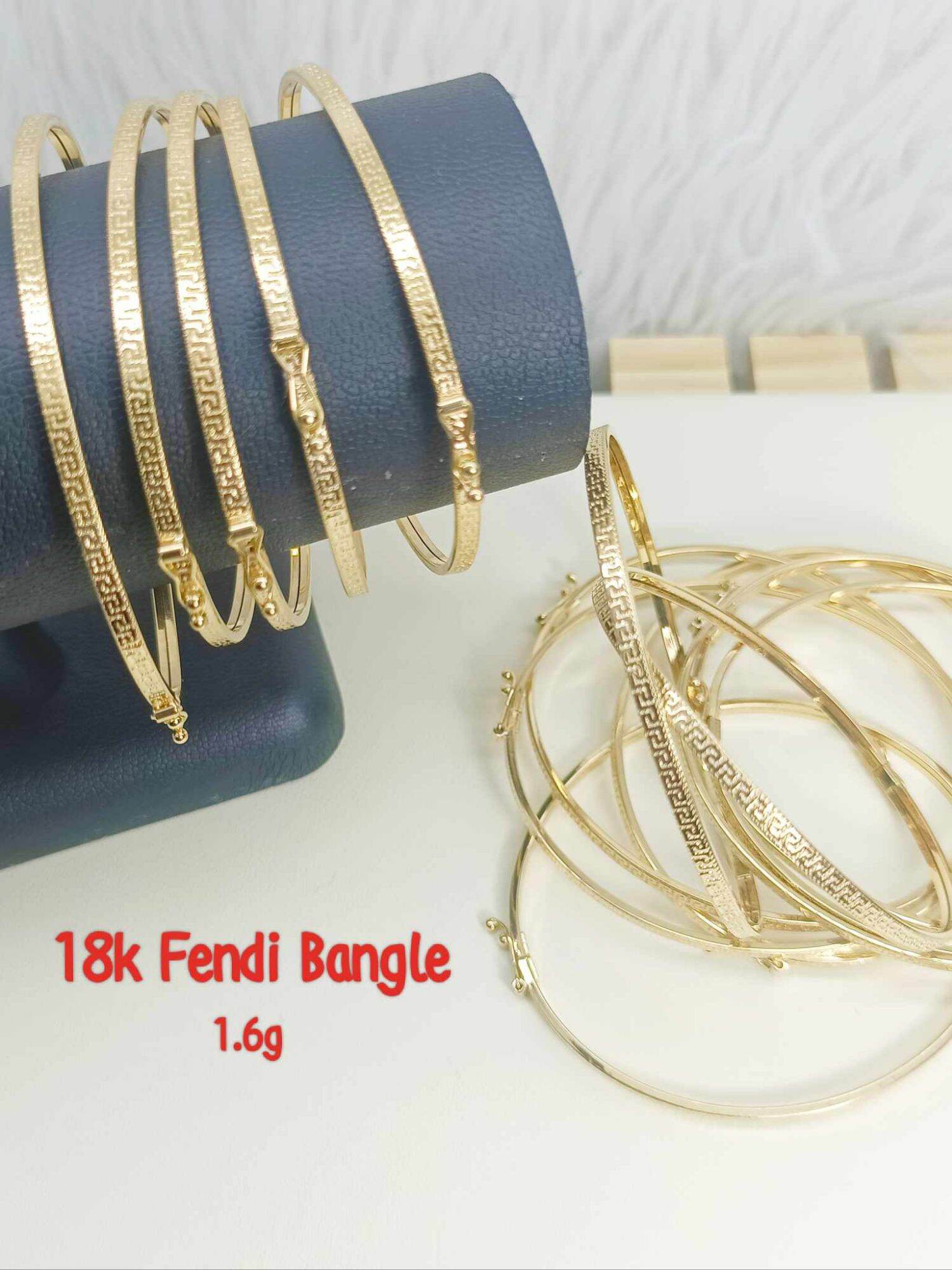 Fendi on sale gold bangles