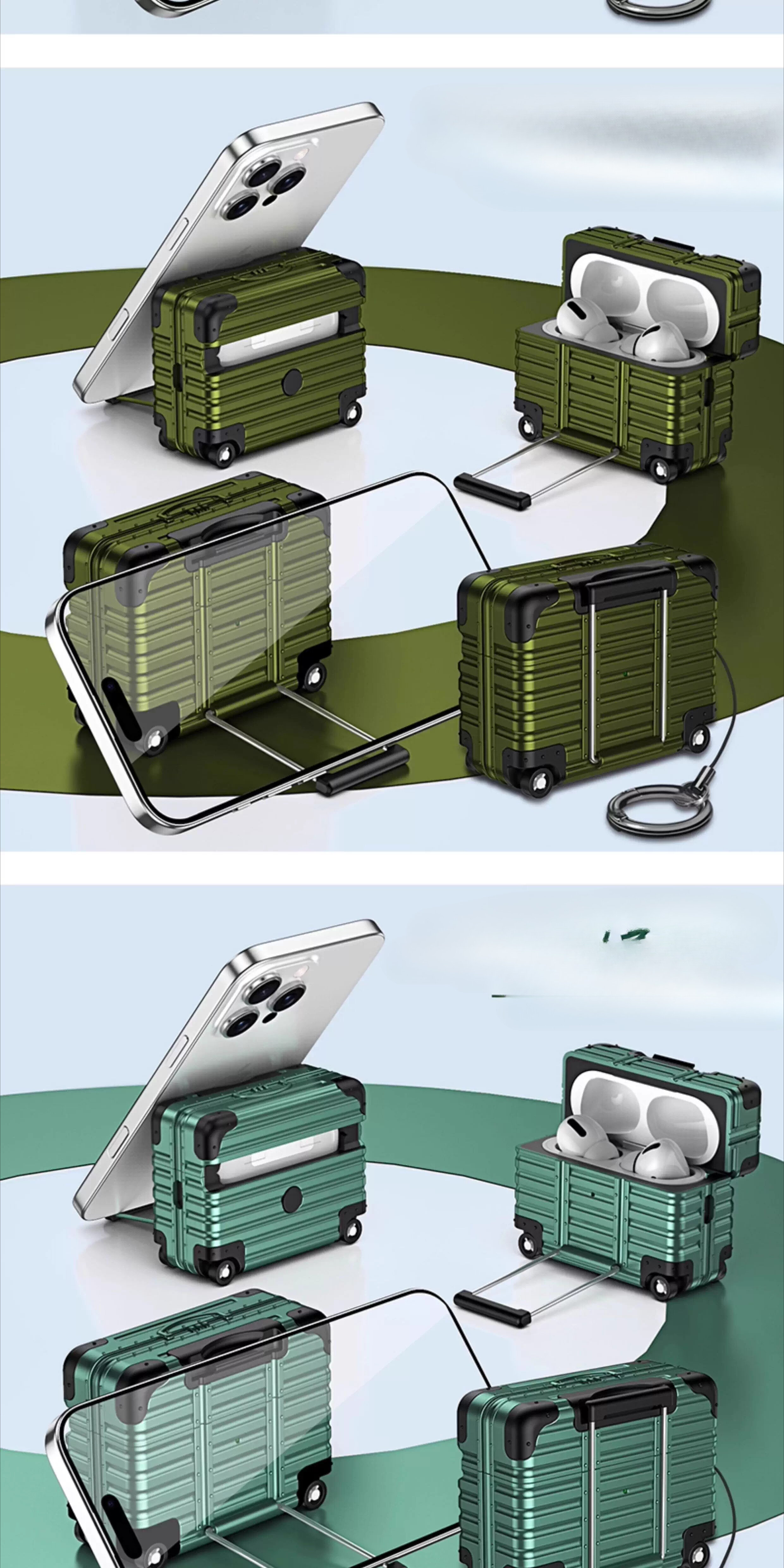 Capa protetora para airpods 1 2 e pro 2 design de mala_voghion.com