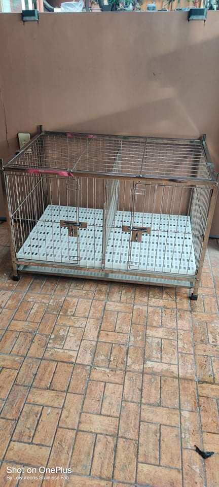 Stainless dog cage clearance olx