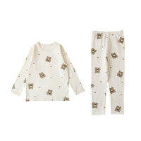YOEHYAUL | Cute Cartoon Bear Girl Pajama Set For Spring And Autumn