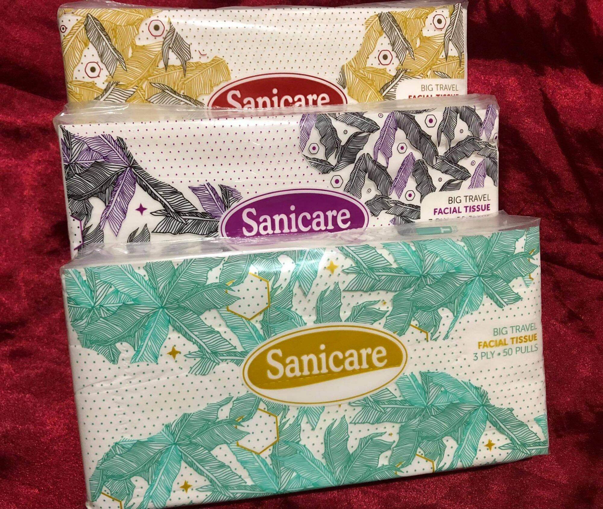 Sanicare Travel Pack Facial Tissue with freebies Lazada PH
