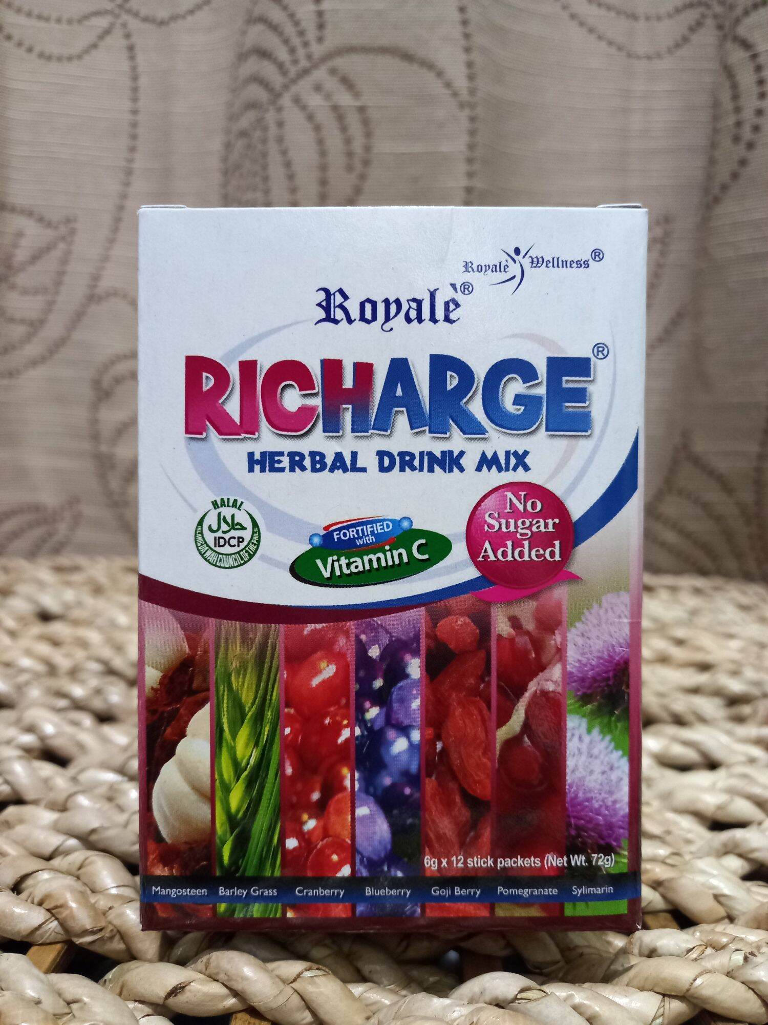Richarge Herbal Drink Mix 1 box 12 stick packets Lazada PH