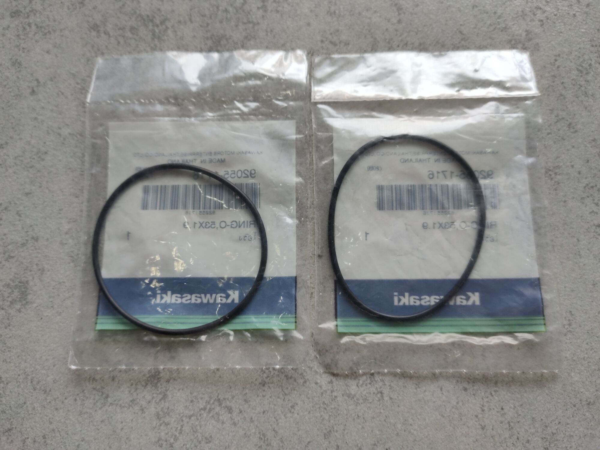 O RING OIL FILTER CAP 2 PC SET ORIGINAL FOR KAWASAKI BARAKO 175 VERSION