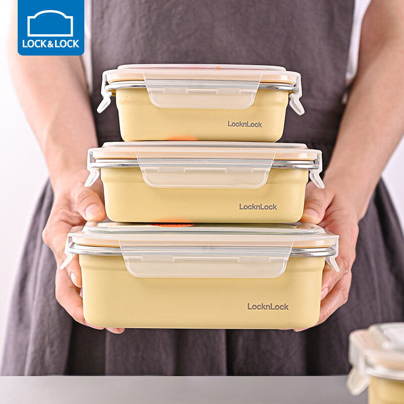 Lock＆Lock Stainless Steel Crisper Sealed Lunch Box 304 Food Grade Large ...