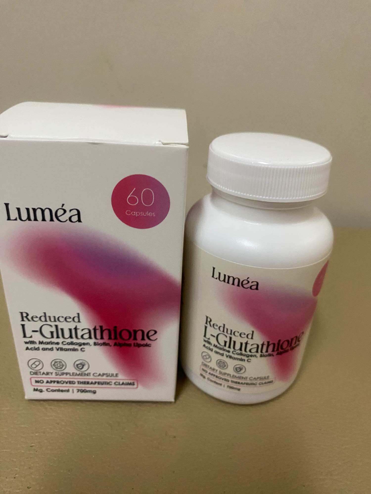 Lumea L-Glutathione 700mg 60 capsules 700Mg Glutathione Supplement - Lazada 