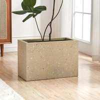 Rectangular Cement Flower Box True Stone Paint Planting Box Balcony Special Shape Flower Pot Garden Supplies Green Plant