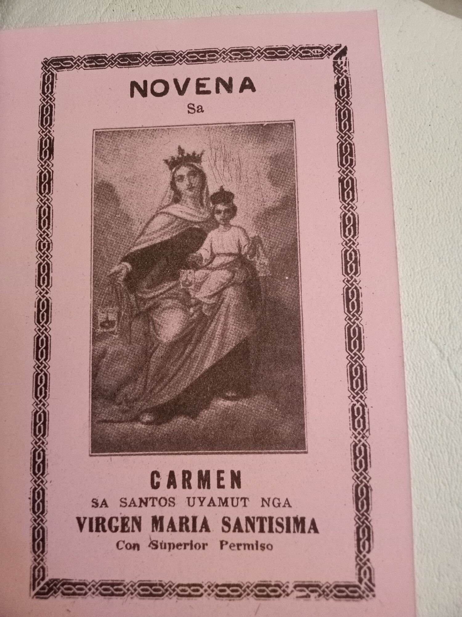 novena-cebuano-santa-carmen-virgen-maria-santisima-mt-carmel-nobena