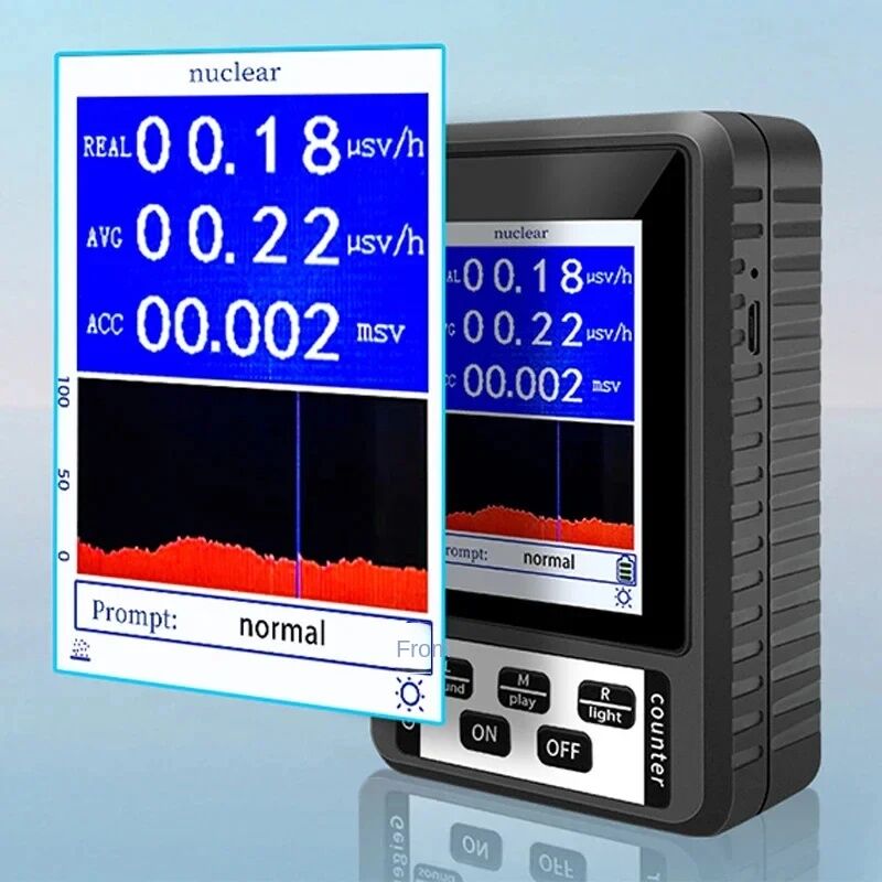 Geiger Counter Nuclear Radiation Detector X-ray γ-ray β-ray Detector Real-time Mean Cumulative Dose Modes Radioactive Tester