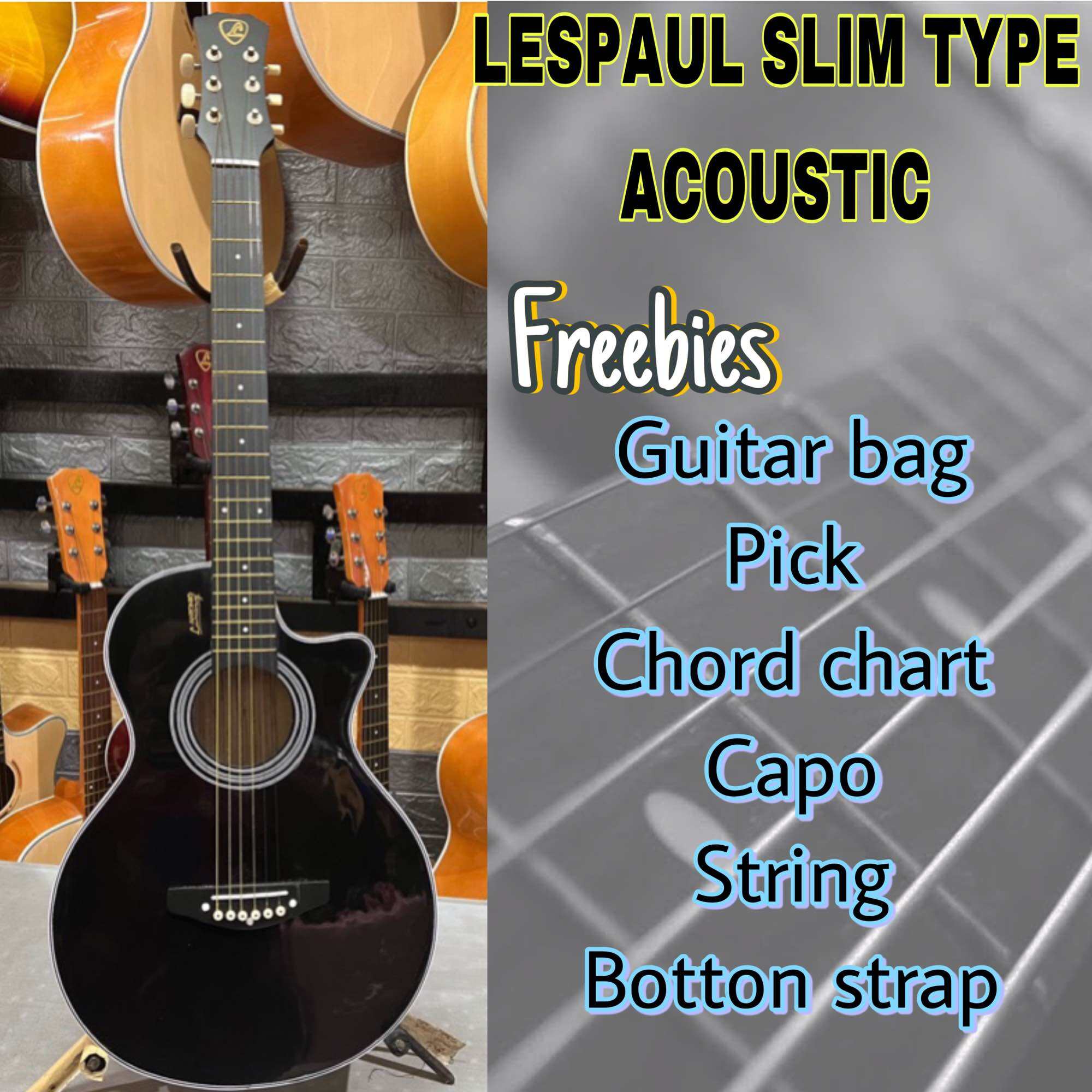 Les paul acoustic/electric (super slim) guitar by; antonio lumanog