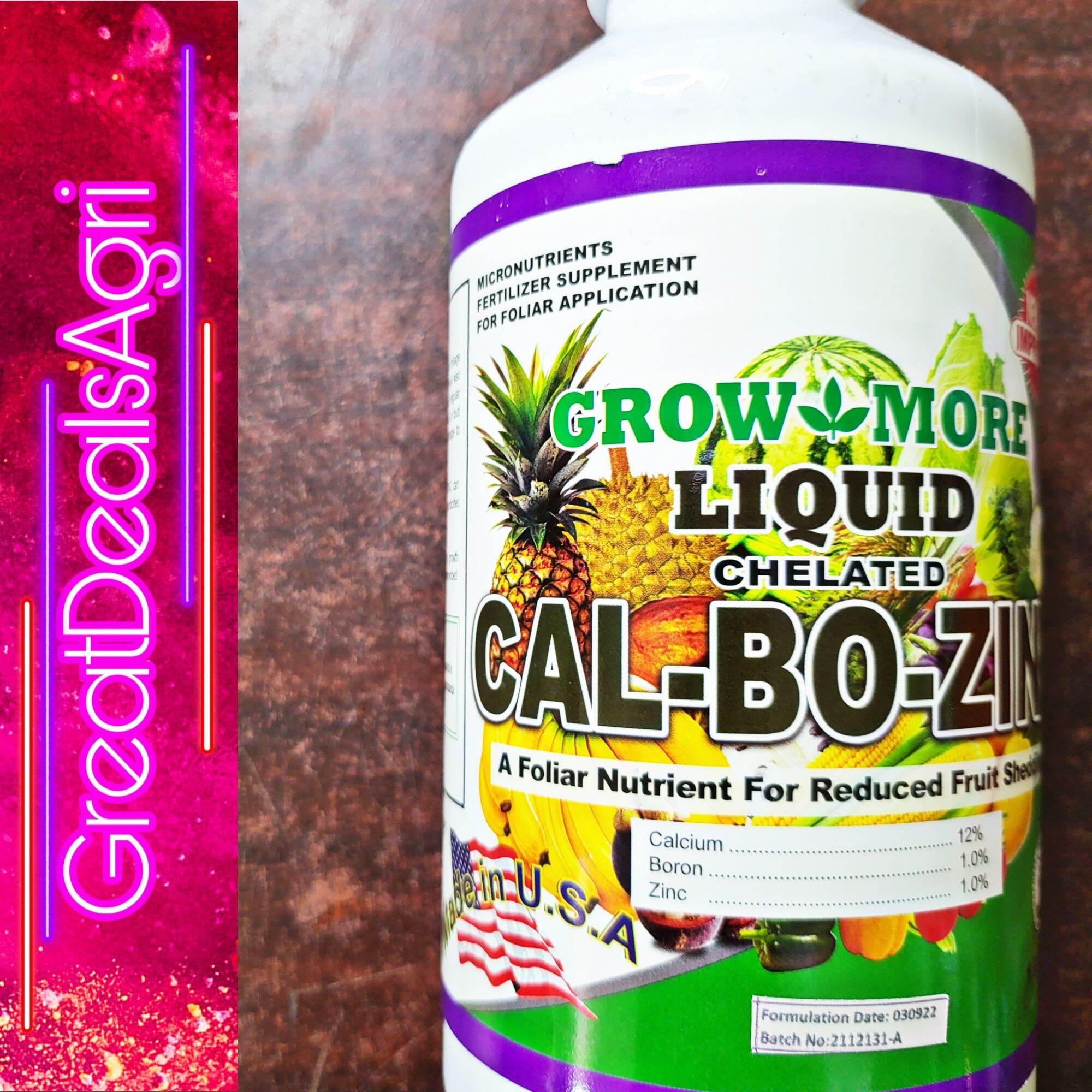 LIQUID CHELATED CAL-BO-ZINC FERTILIZER  SAGREX