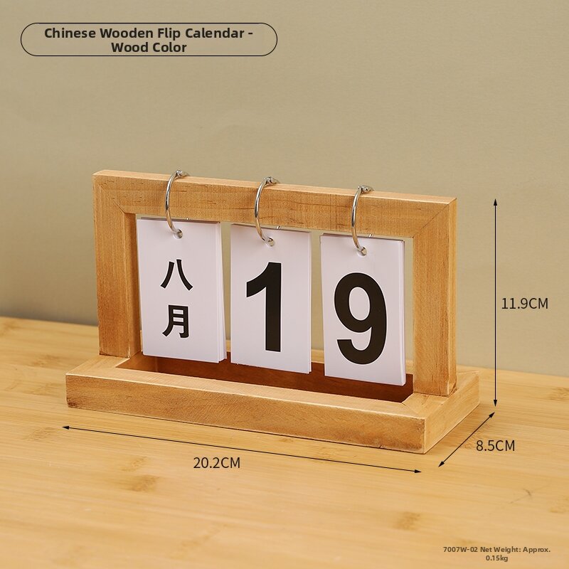 Date Display Adjustable Photography Prop Desk Calendar