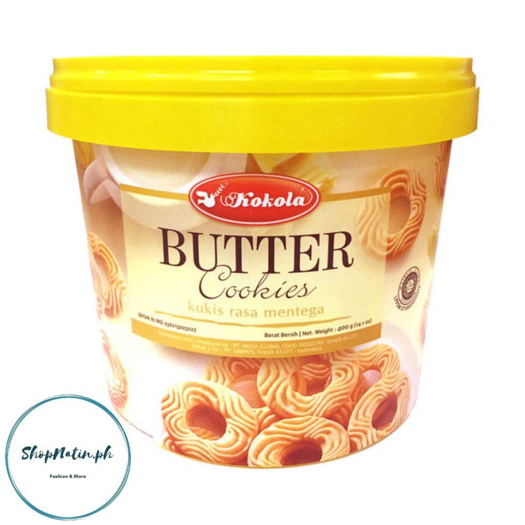 Kokola Kukis Milky Vanilla Butter Cookies Bucket Sweet Snack Dessert
