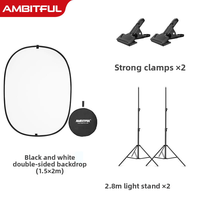 AMBITFUL | Folding Portable Green/Blue Screen Background Cloth Reflector Light Absorbing Soft Lighting Blocker Panel