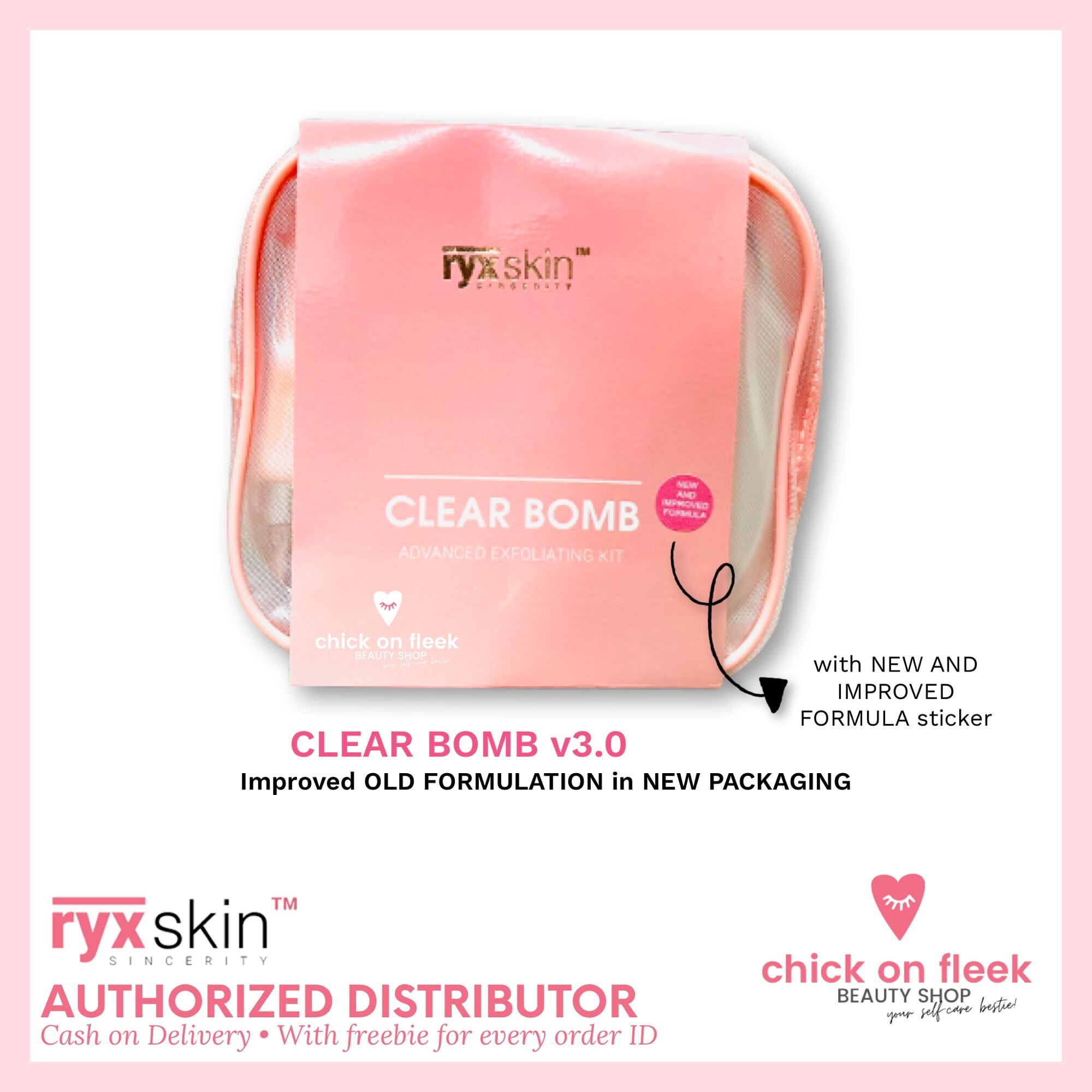 Ryx Skin Clearbomb Advanced Exfoliating Kit VERSION 3.0 new and