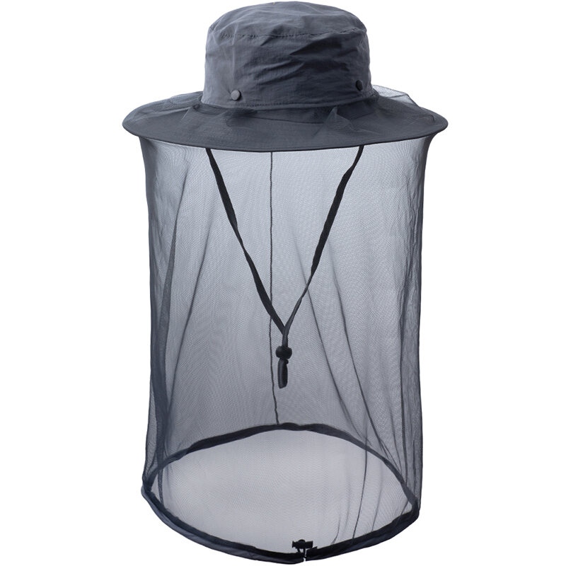 Mosquito with Net Hidden Hat/ Bug Face Head Shield /Bee Beekeeper ...