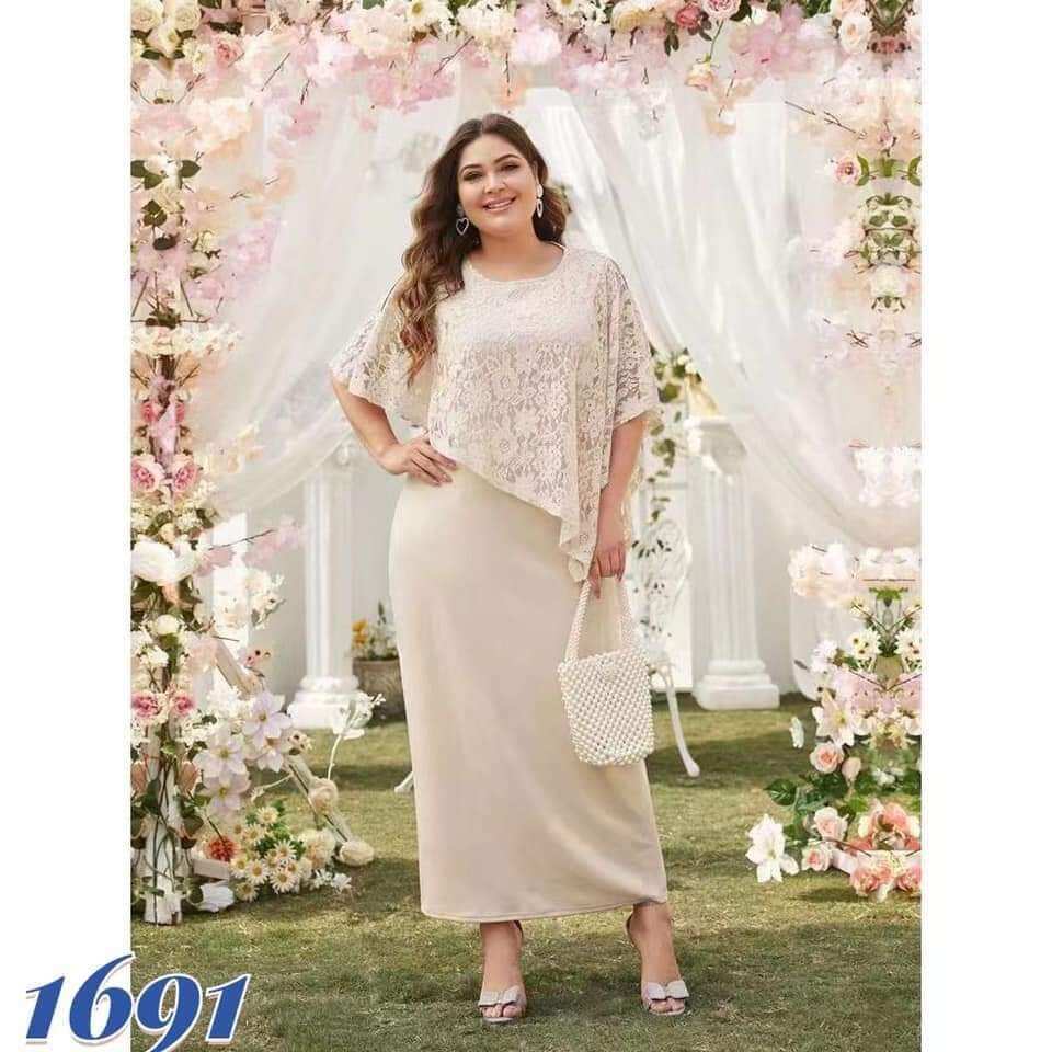 Plus size ninang gowns best sale