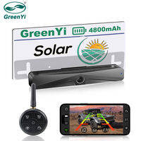 GreenYi Wireless Solar Energy 5G WiFi HD 1080P Rear/Front License Camera with Built-in 4800mAh Battery for iPhone For Car Van RV