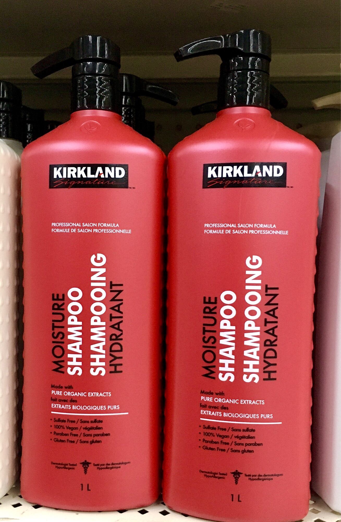 Kirkland Signature Moisture Shampoo Professional Salon Formula 1L