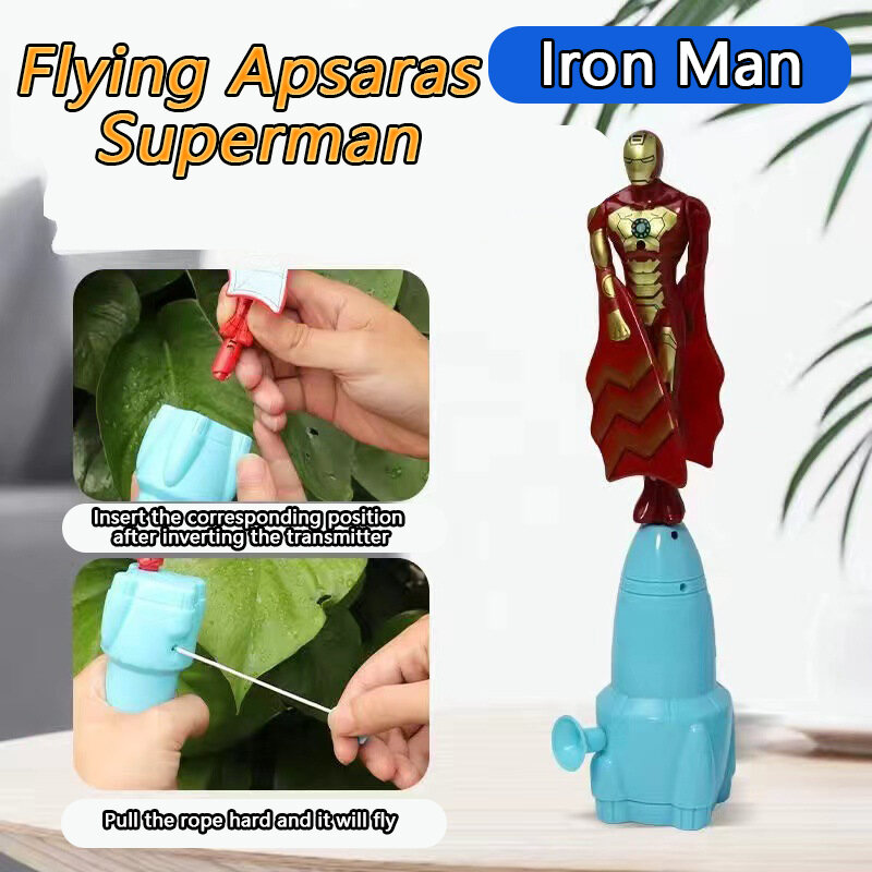 A G New creative flying toy Spider Man Iron Man Superman flying toy Children s bamboo dragonfly creative rotating flying toy Children s outdoor game sports toy Boys and Girls Gift Lazada PH