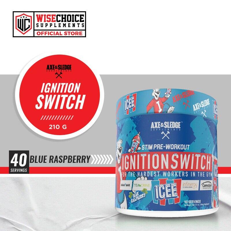 AXE & SLEDGE STIM PRE WORKOUT IGNITION SWITCH 40 SERVINGS ICEE BLUE RASPBERRY Lazada PH