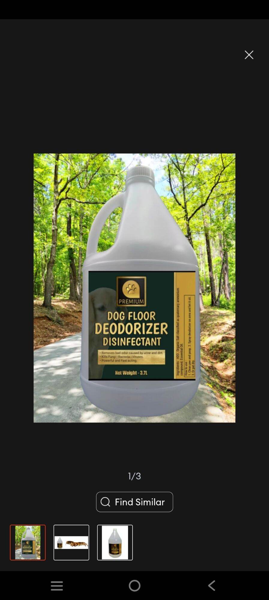 1G Vanilla Pawsafe Enzyme Odor Eliminator, poop and pee odor eliminator