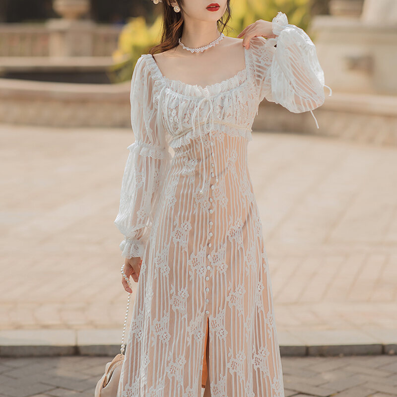long sleeve goddess dress