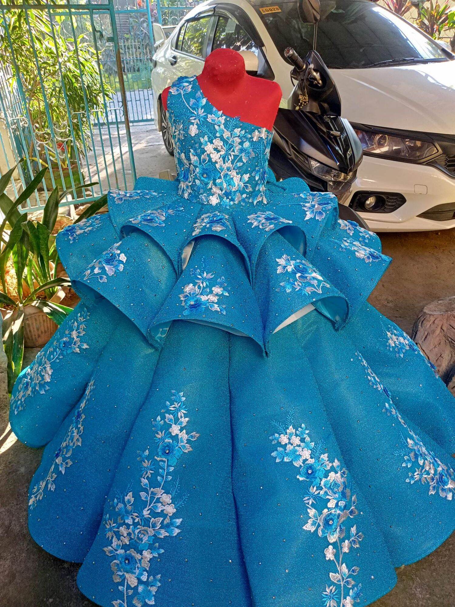 IN UMBRELLA CUT GOWN FOR 7TH BIRTHDAY/ PAGEANT PARTY Pageant