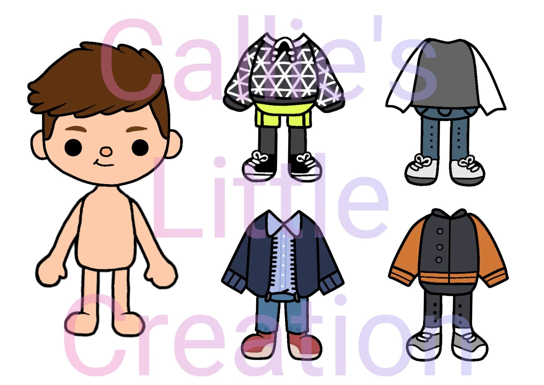 Printable Toca Boca Boy Paper Doll Dress Up Toca Boca, 54% OFF