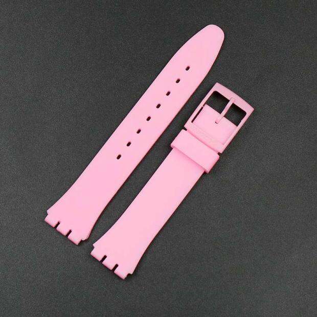 Watch Strap Accessories Swatch Silicone Watch Strap 17 Mm19mm Pin