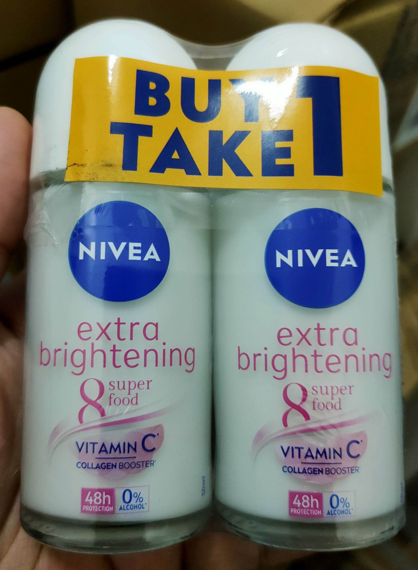 NIVEA Extra BRIGHTENING Deodorant - Buy 1 Get 1 Free