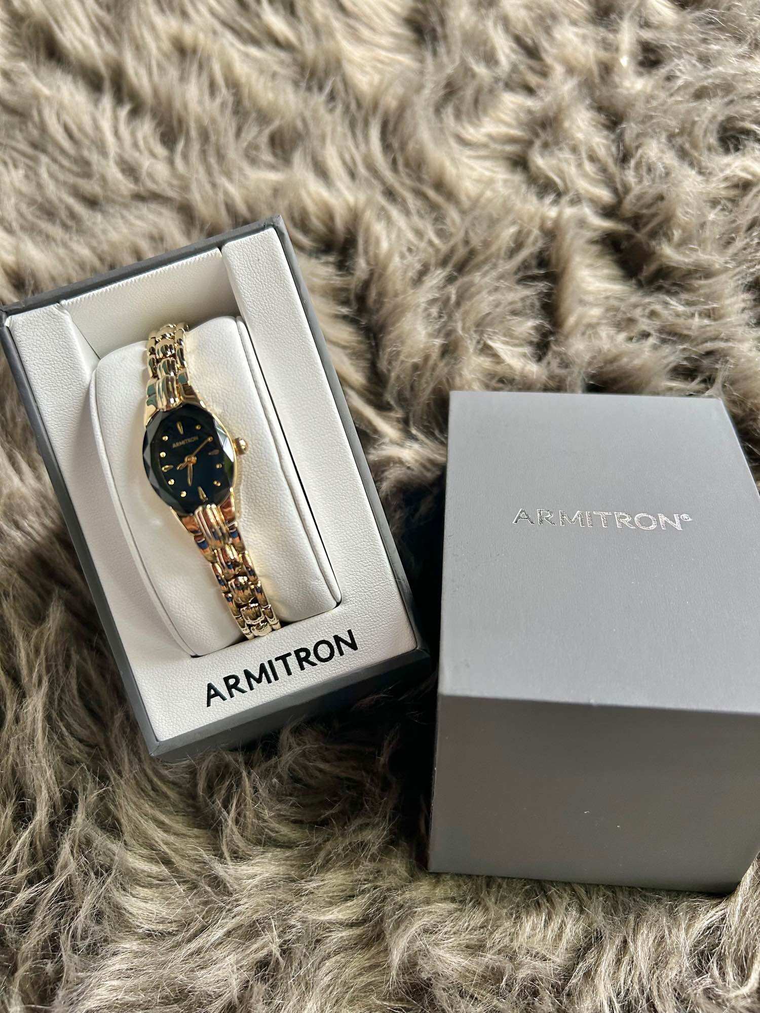 Armitron Oval Watch for Women Water-Resistant Quartz Watch Metal