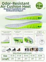 ZUYINBULUO | Odor Prevention Hidden Insoles Comfortable and Moisture-Absorbent Cushioning