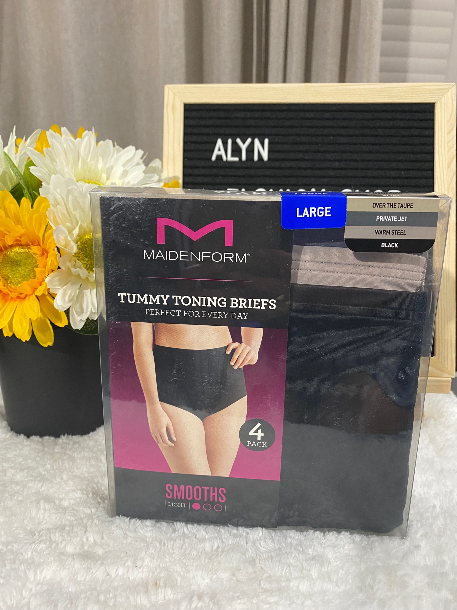 Maidenform Ladies Tummy Toning Brief, 4-pack