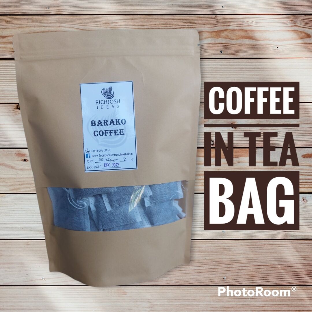 10's, 20's, 50's COFFEE IN TEA BAG in RESEALABLE POUCH Lazada PH