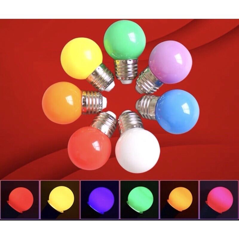 Rohstar 1W Colorful E27 LED Bulb - Multiple Colors