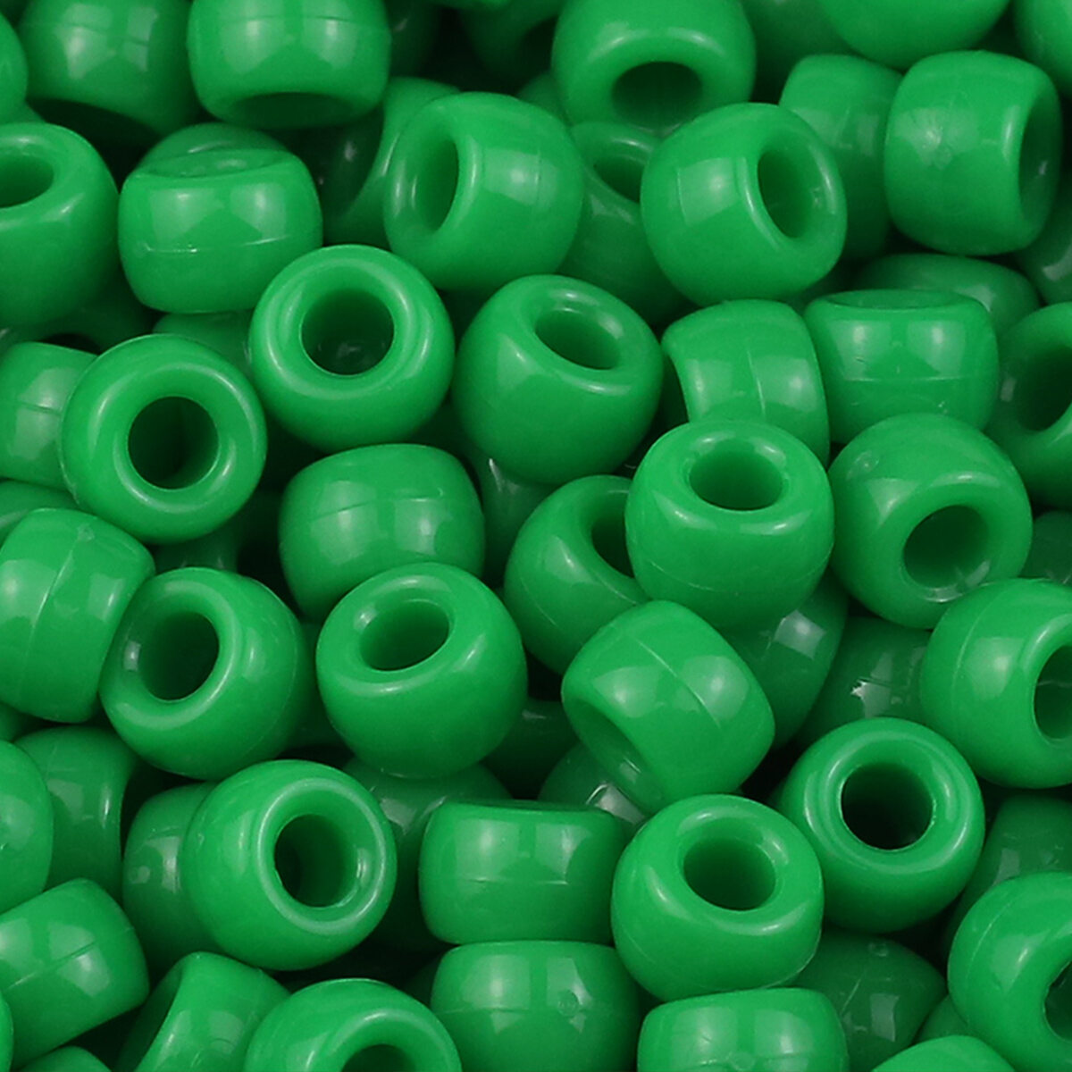 100/400pcs 6x9mm Solid Color Large Hole Pony Beads DIY Jewelry Making For Friendship Bracelets & Hair Braids Craft Supplies