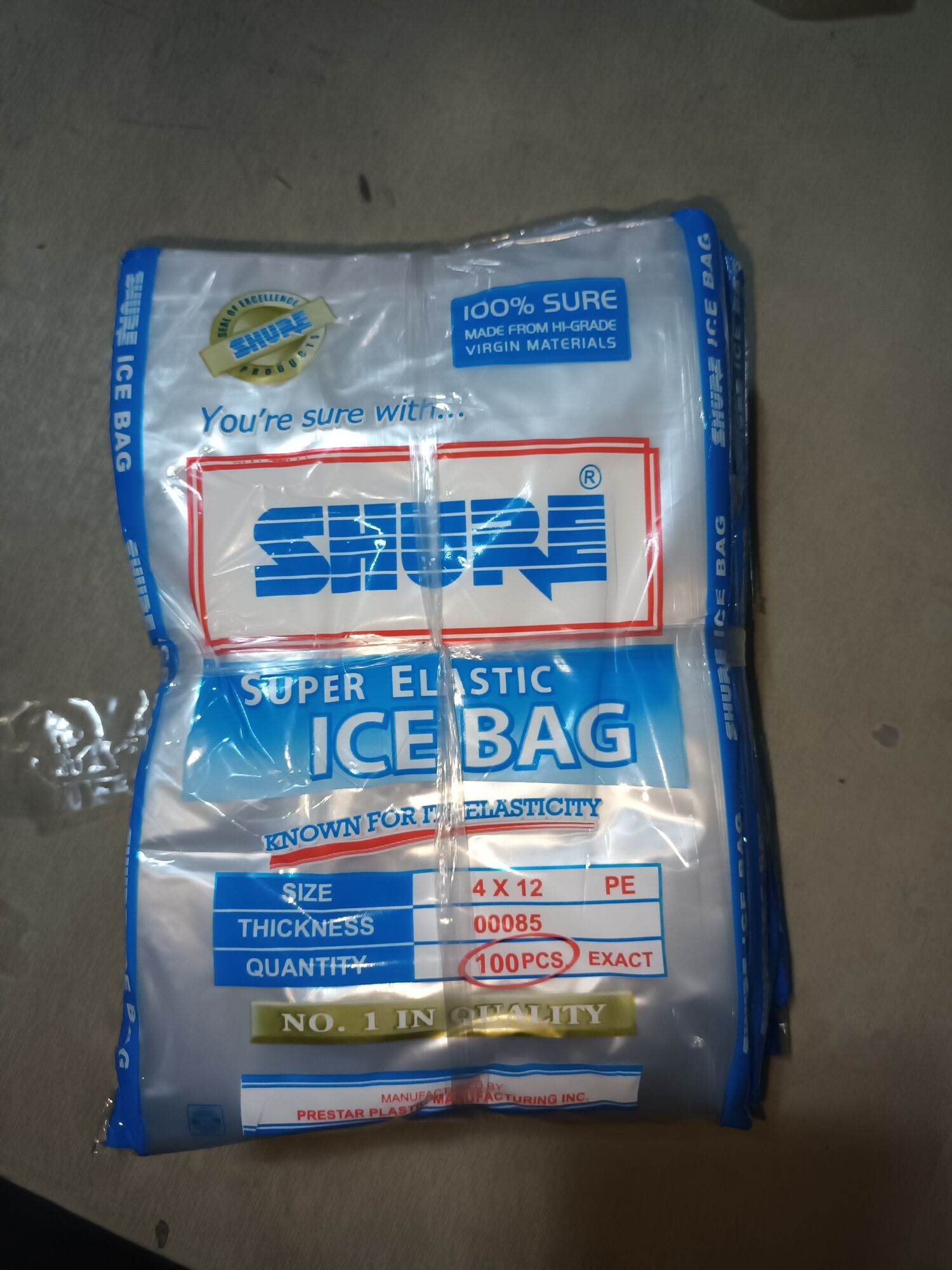 shure plastic ice bag 4x12(500pcs) Lazada PH