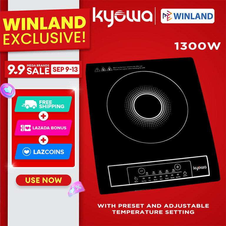 KYOWA Induction Cooker with Adjustable Temp Setting