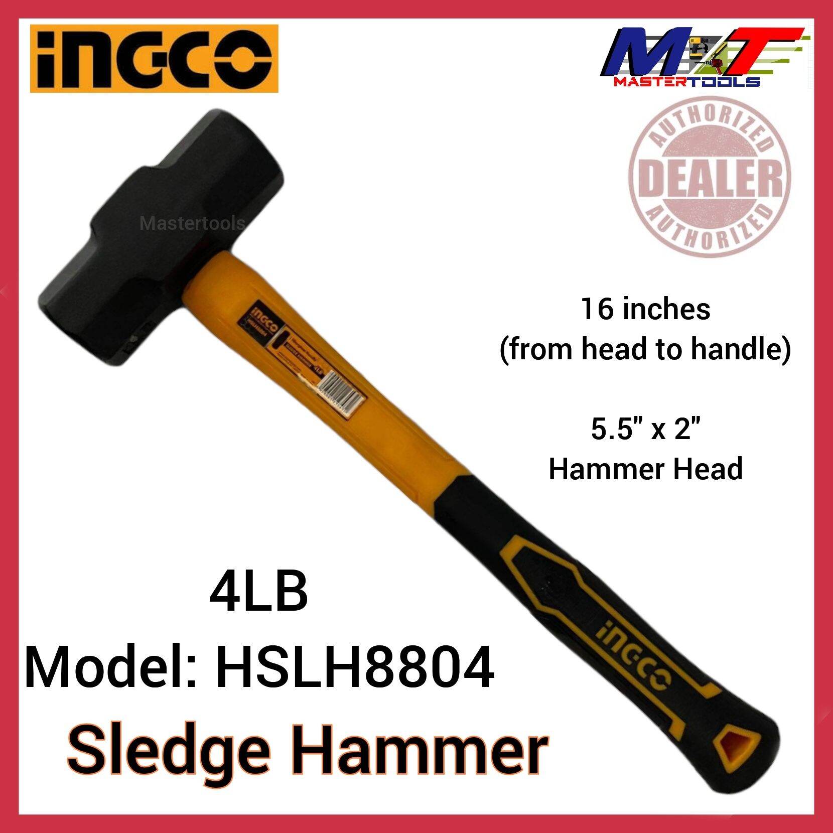 Ingco Sledge Hammer 4LB HSLH8804 | Lazada PH