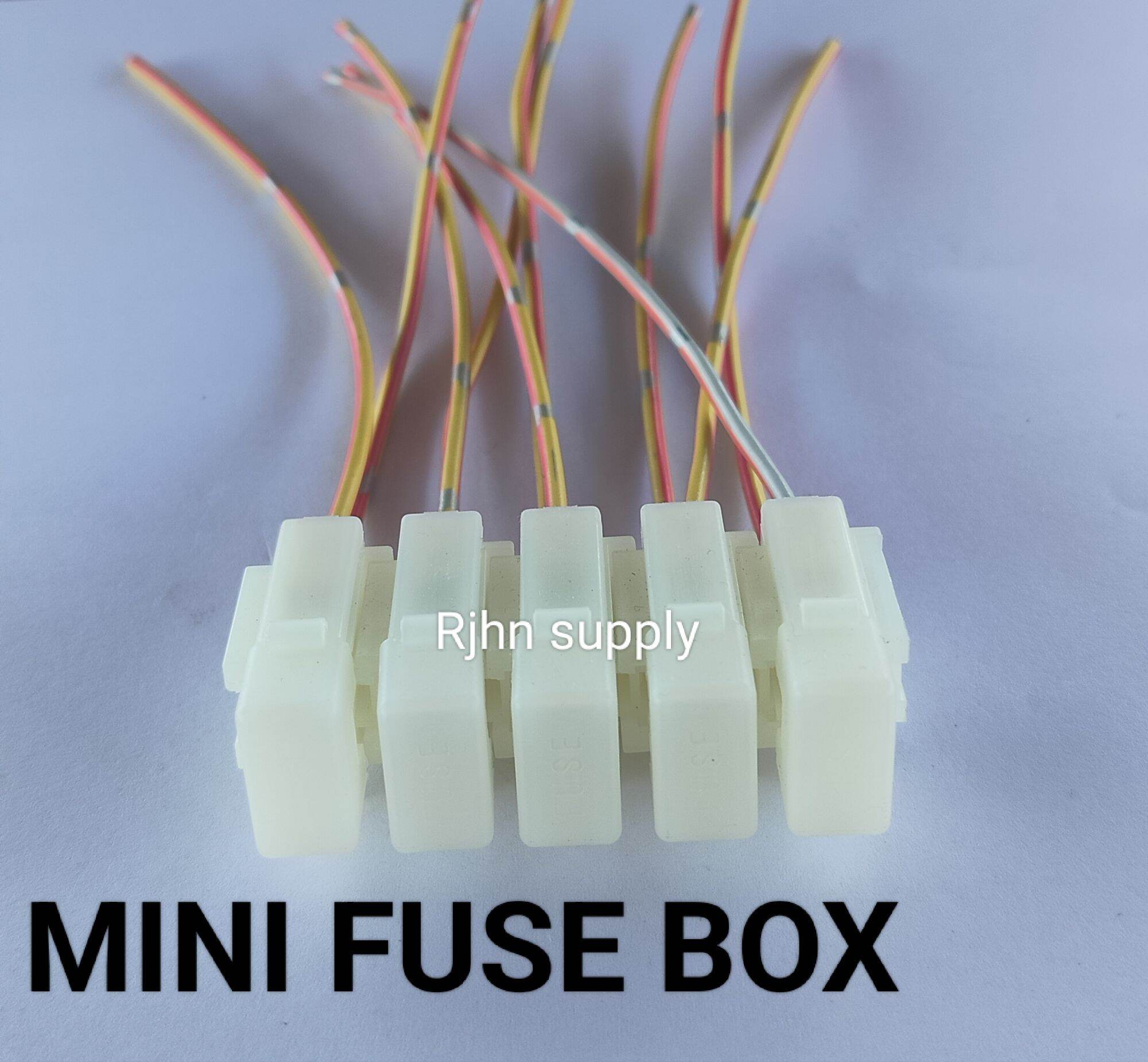 MINI FUSE BOX HOLDER PLASTIC HEAVY DUTY WITH FREE FUSE