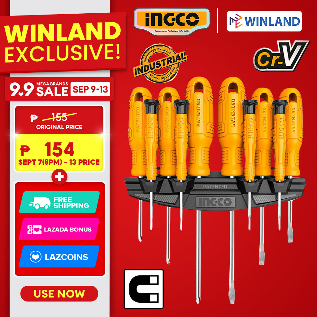 Ingco 10PCS Screwdriver and Precision Set, HKSD1058 ING-SS