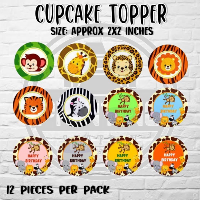 Safari theme Cupcake topper Lazada PH