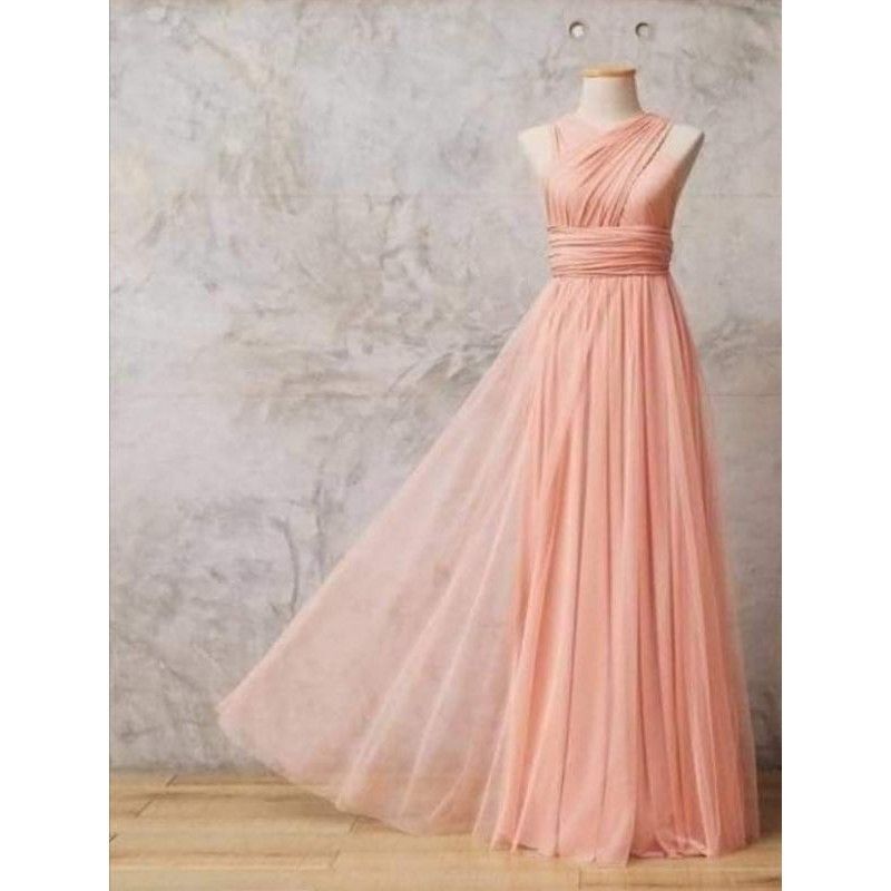 peach infinity dress with tulle Lazada PH