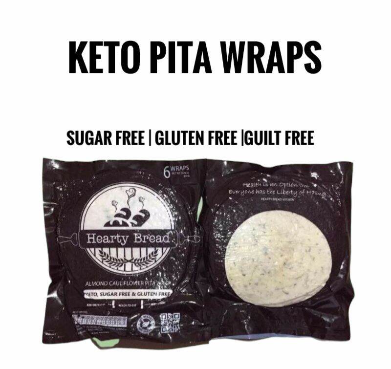 KETO PITA Almond Cauliflower Pita wraps Lowcarb / Diabetic Friendly