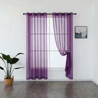 MILVIDAS Window Curtains 140CM Wide Lace Curtains Bedroom Light-Filtering Privacy Semi-Sheer Curtains Modern Home Decor Curtains Living Room 1PCS