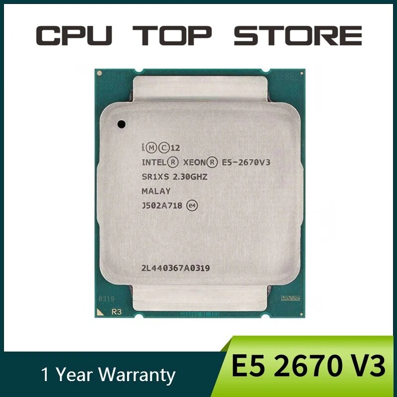 Intel Xeon E5 2670 V3 2.3GHz 12-Core 120W Lga 2011-3 SR1XS 2670V3 processor