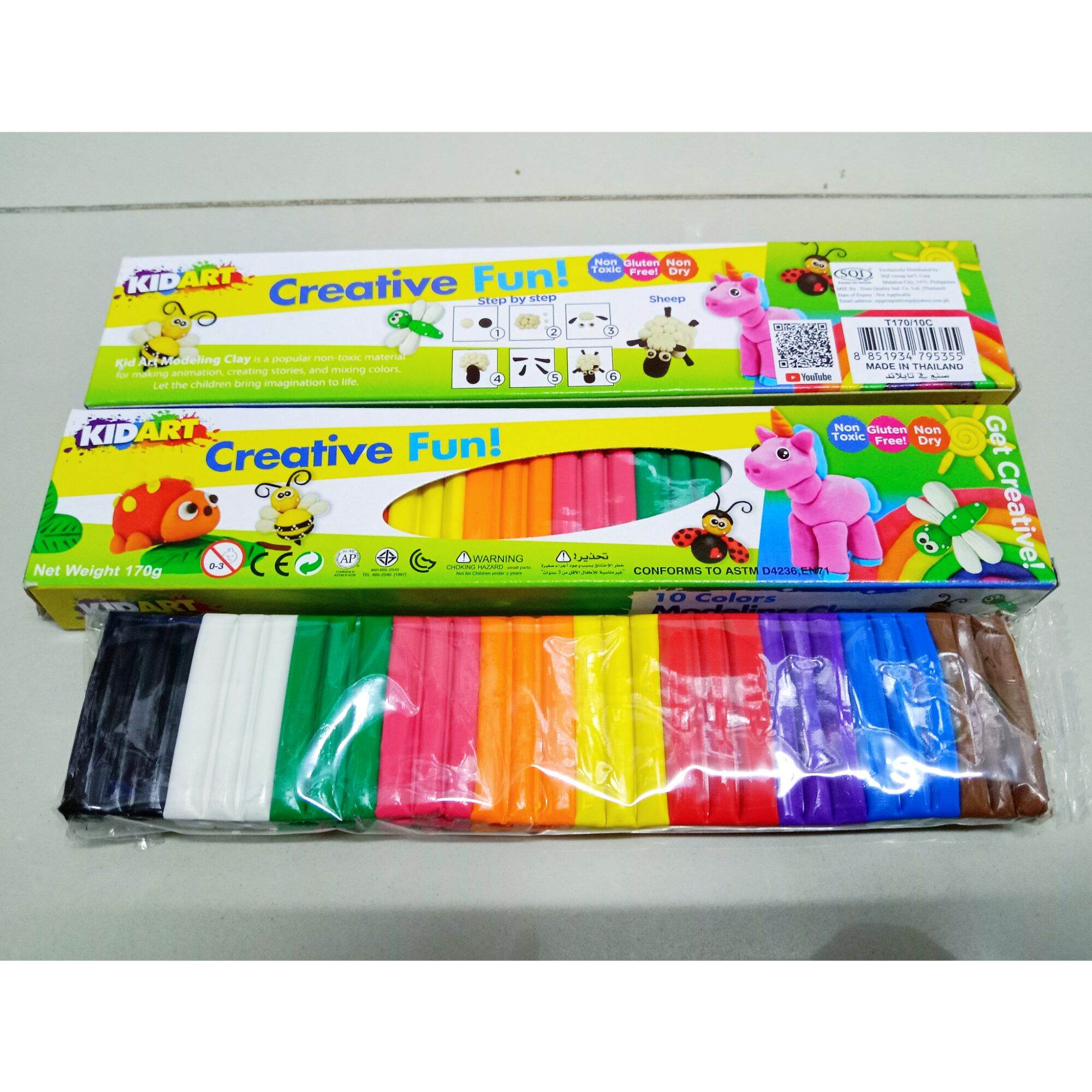 Kid Art 10colors Modeling Clay Countless Art Creations/School Supplies