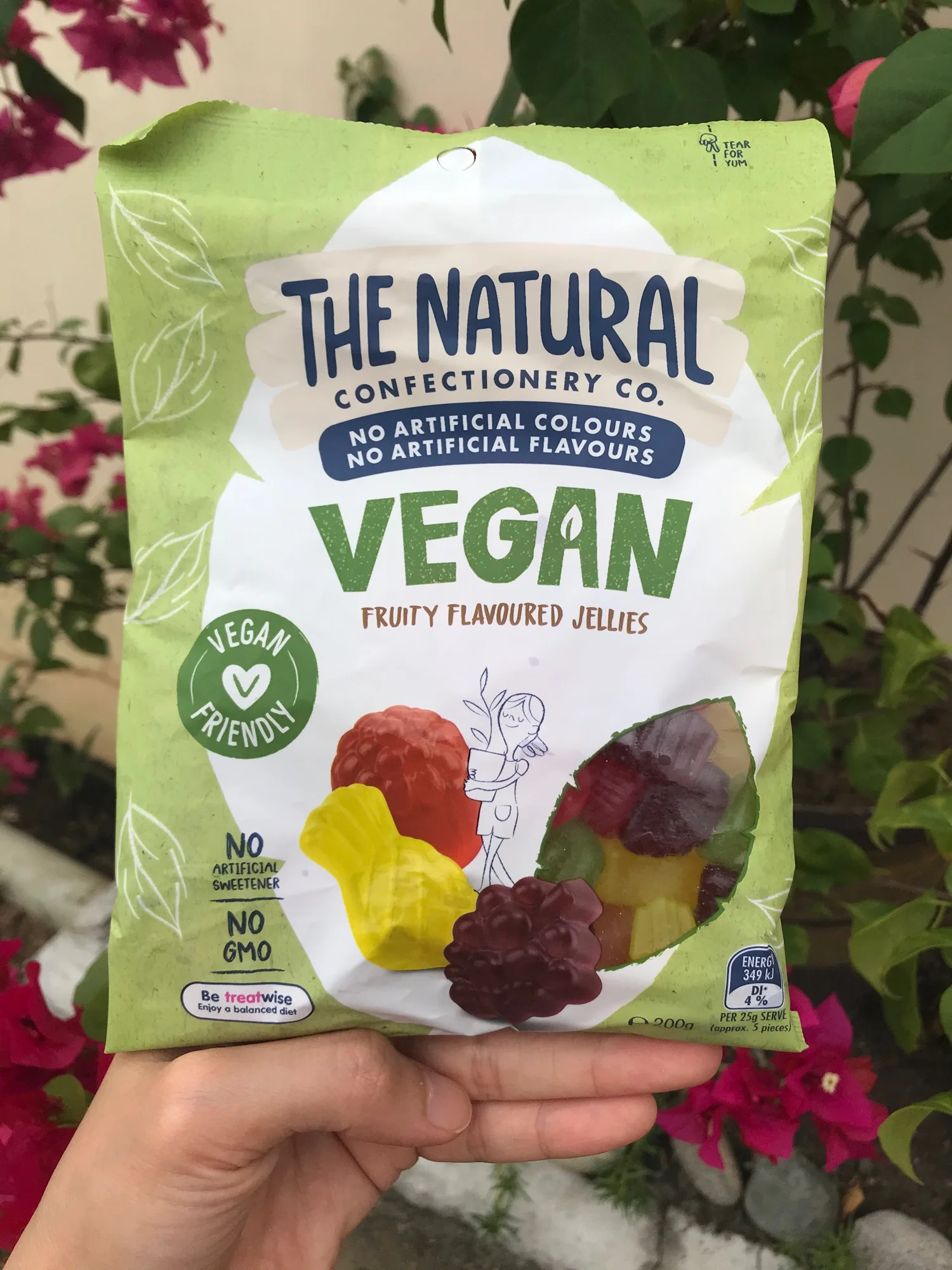 The Natural Confectionery Co. - Vegan Fruity Flavoured Jellies - Vegan Friendly - No artificial colours/flovours