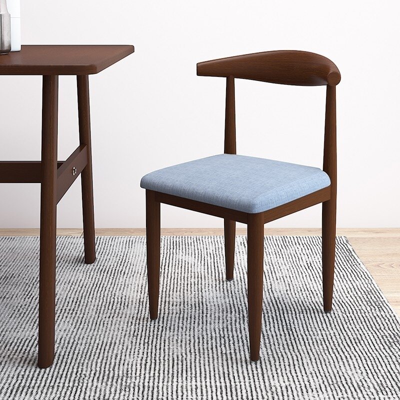 Home Dining Chair Backrest Ox Horn Chair Study Sedentary College