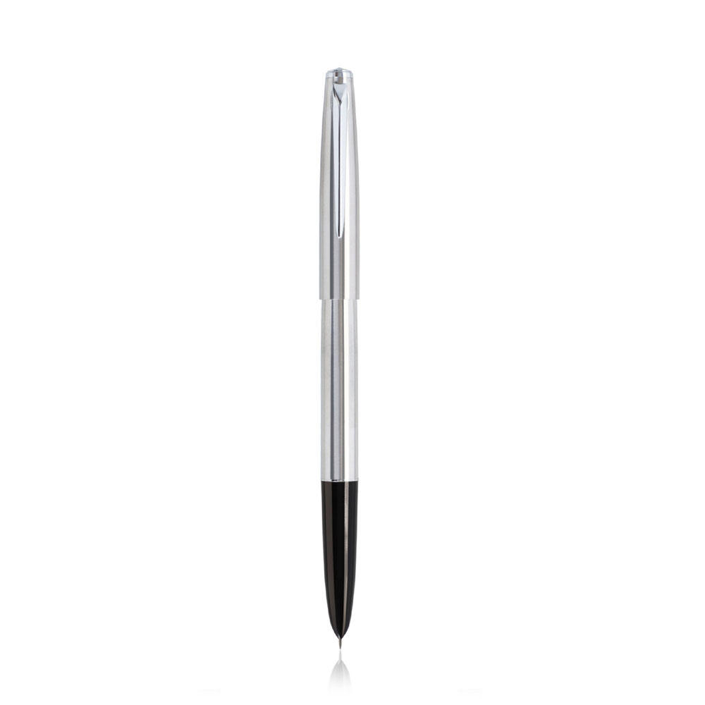 Jinhao 911 Pure Silver Steel Fountain Pen with 0.38mm Extra Fine Nib Smooth Writing Inking Pens for Christmas Gift Free Shipping